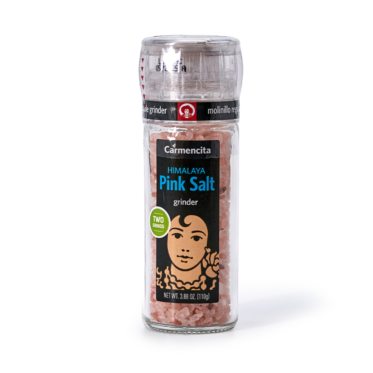 Соль Гималайская Розовая Carmencita
Чистая, добытая ручным способом в высоких Гималайскийх горах  соль крупного помола содержит много полезных минералов и имеет розовый цвет.
Гималайская розовая соль используется как для приготовления пищи, так и в леченых целях для ингаляций.
Удобная упаковка с трехпозиционной мельницей позволит измельчить кристаллы соли до нужной вам консистенции.
Вес 110 грамм
